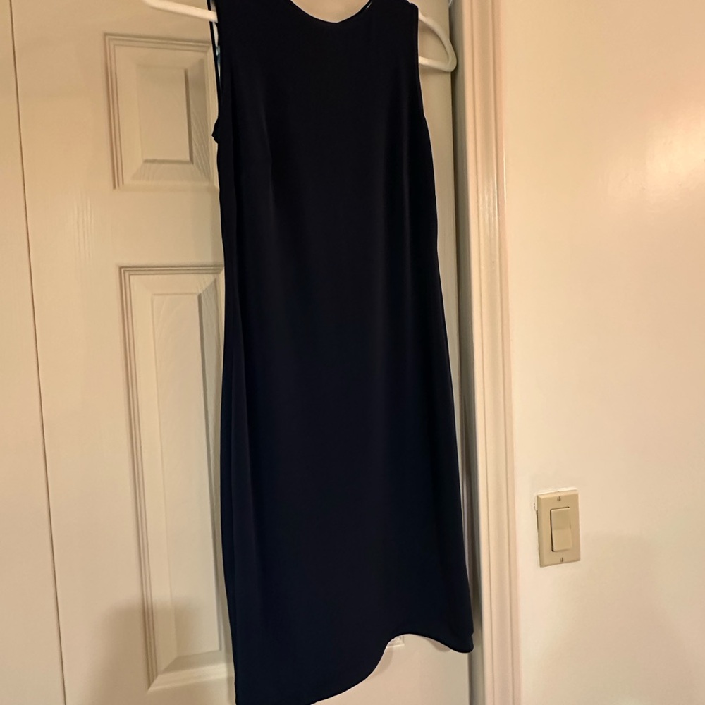 White House Black Market Elegant Reversible Navy & Floral Dress